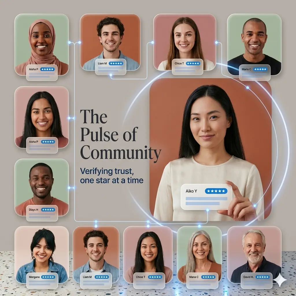 Communauté TrustedPulse collectant des avis clients