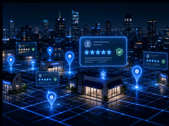 TrustedPulse local SEO review map by city